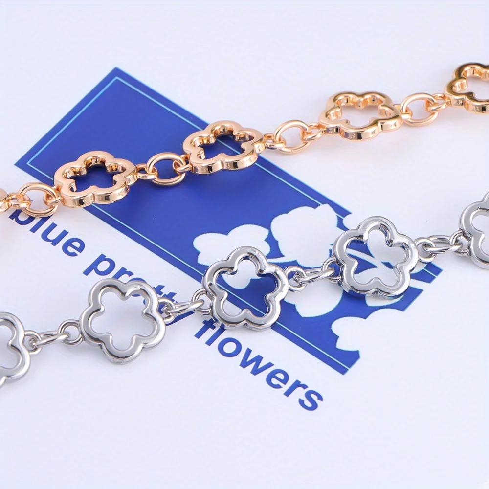 Flower Bag Extender Chain Purse Bag Strap Extender Chain DIY Women Handbag Purse Making Replacement Accessories image 2