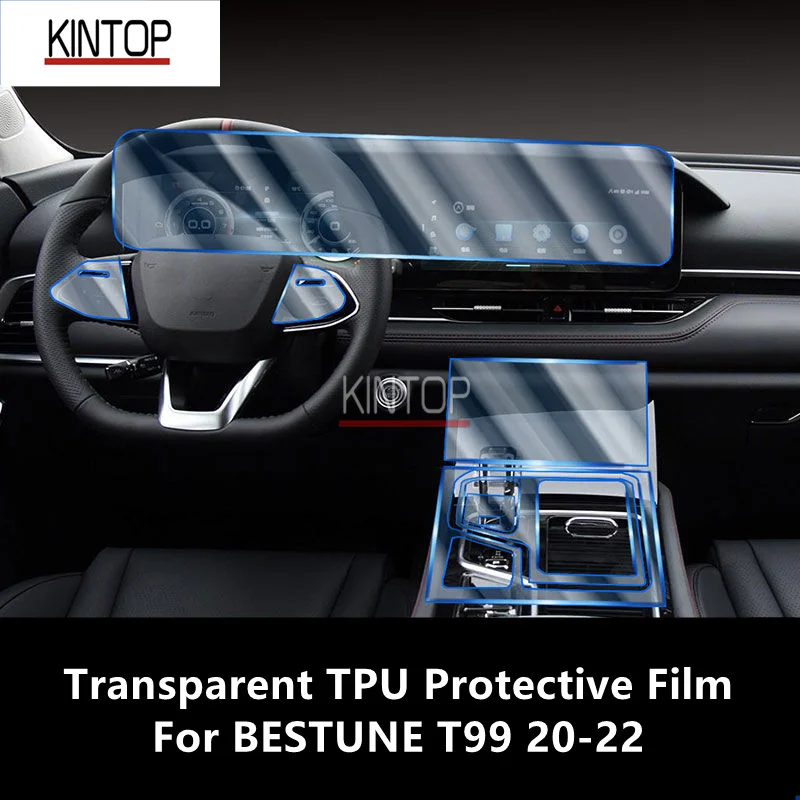 

For BESTUNE T99 20-22 Car Interior Center Console Transparent TPU Protective Film Anti-scratch Repair Film Accessories Refit