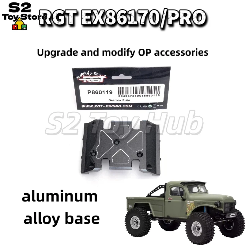 RGT Aluminum Gearbox Plate P860119 Alloy Base Upgrade OP Parts For RGT EX86170 RC Rock Crawler Car Modified Accessory