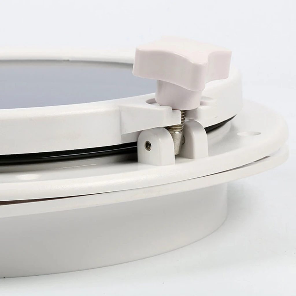 Boat Porthole Window ABS Plastic Hatch Marine Deck Latch Waterproof Glass Cover for Fishing Boat