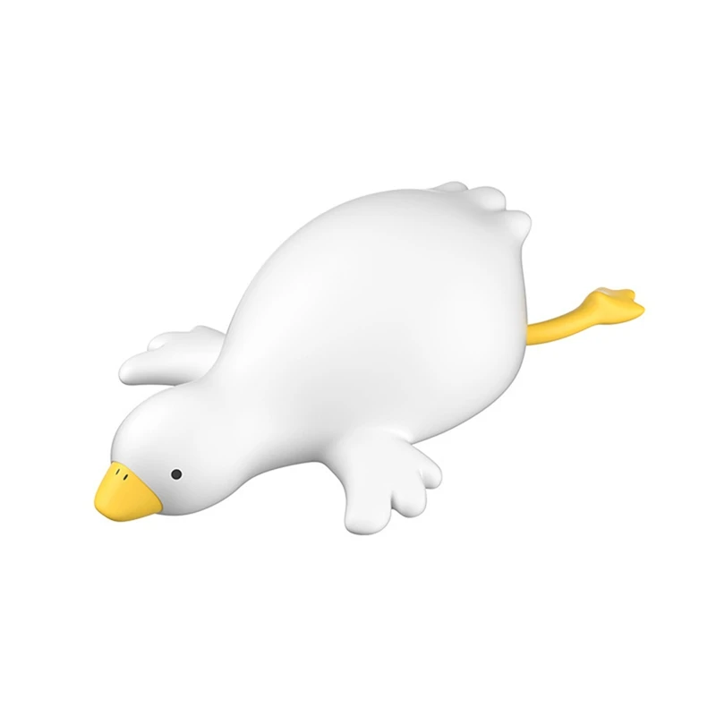 

A74I-Big White Goose ночник детская прикроватная забавная лампа Pat USB перезаряжаемая мягкая лампа для защиты глаз лампа для сна
