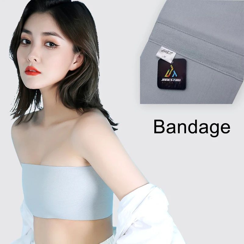 Tube Whole Bandage Chest Binder Pullover Breast Binder Flat Chest Supporter Cosplay Lesbian Strapless Chest Binder