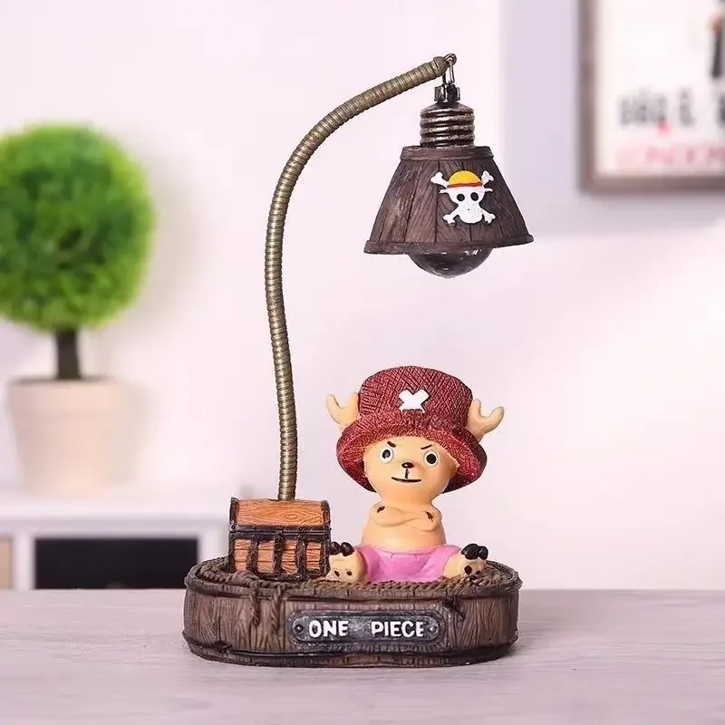 One Piece Luffy high-value animation peripheral cartoon cute desktop night light decoration learning office unisex birthday gift image 4