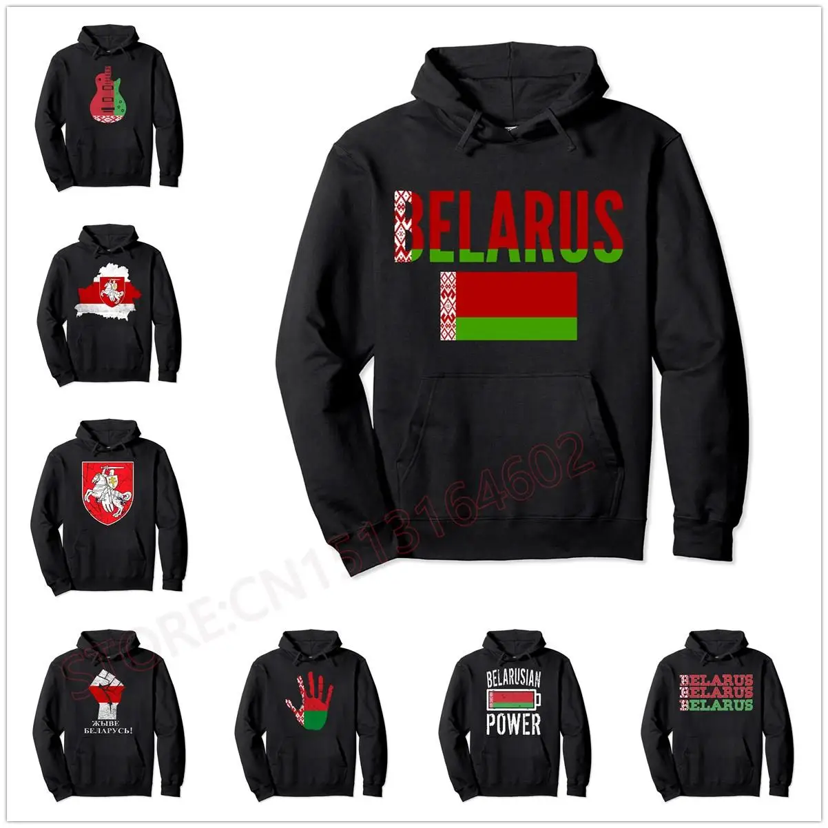 Belarusian Flag And Belarus Roots Pullover Hoodie Men Women Unisex Cotton Hoodies Man Hip Hop Style Sweatshirt