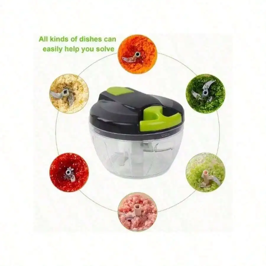 Multi-Functional Food Chopper - Effortless Vegetable Cutter, Onion Slicer, Garlic Crusher, Meat Grinder, Cheese Slicer, And Sala