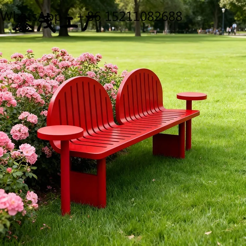 SCY outdoor park chair scenic commercial street rest bench cafe creative leisure chair