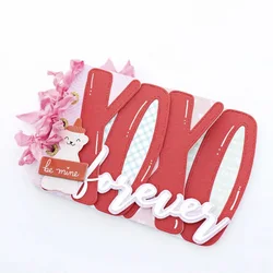 KSCRAFT XOXO Mini Album Metal Cutting Dies Stencils for DIY Scrapbooking Decorative Embossing DIY Paper Cards