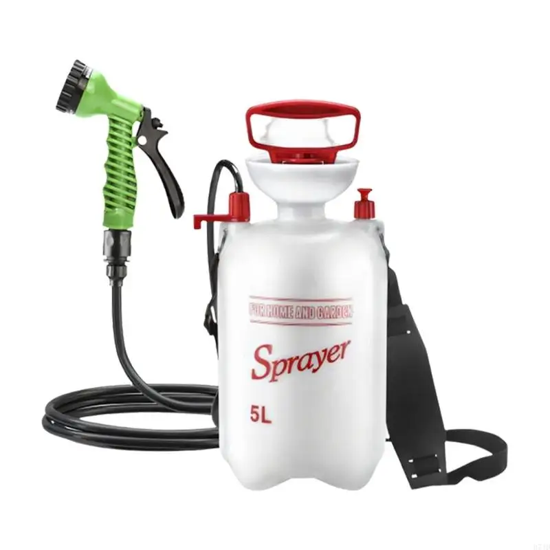 5L Portable Shower for Camping Outdoor Shower with Hose for Traveling Hiking Multifunction Sprayer for Irrigation Car 37JD
