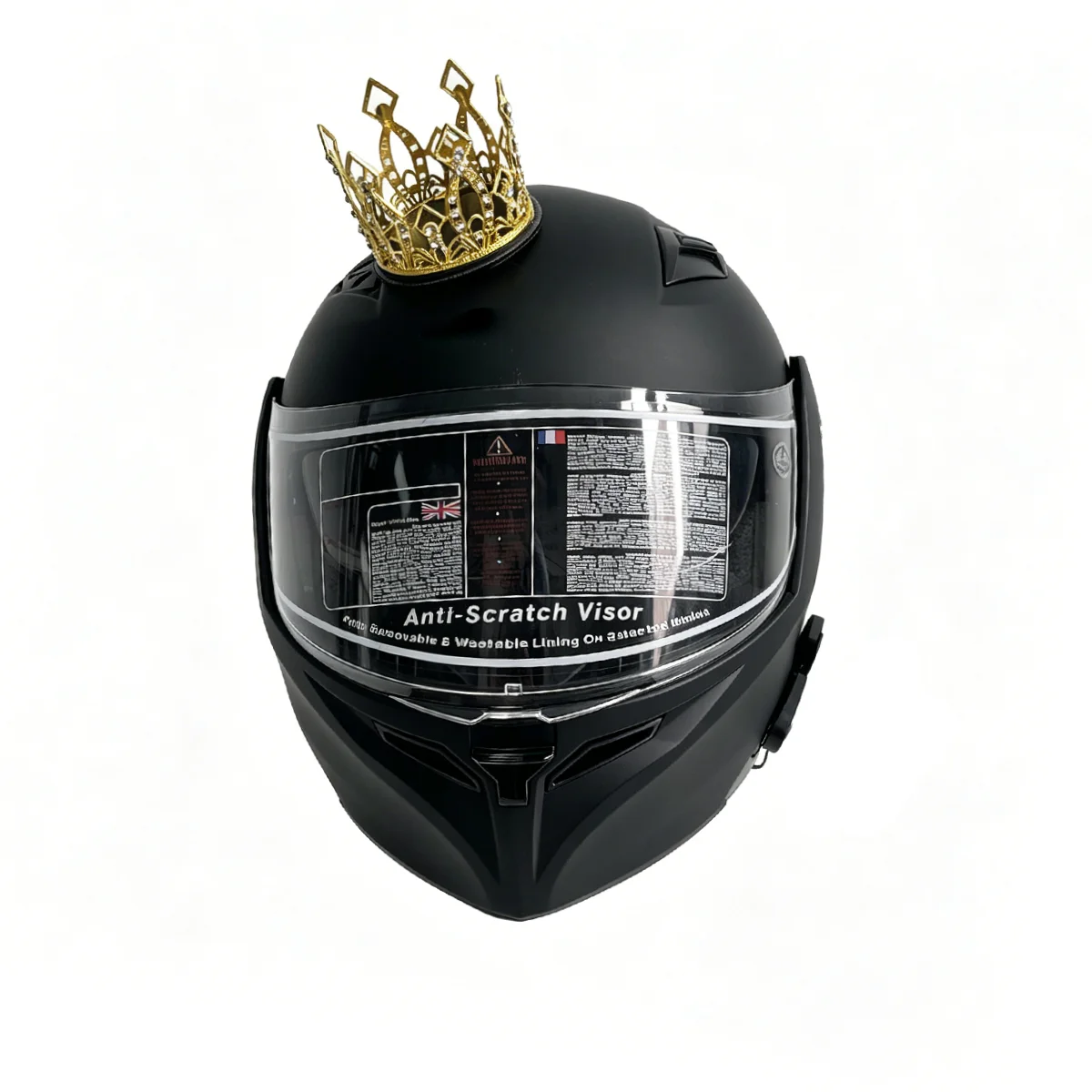 Child Helmet Crystal Crown Decoration Diamond Inlay For Motorcycle Electric Balance Bike Accessories Adorno Casco Niño view 5