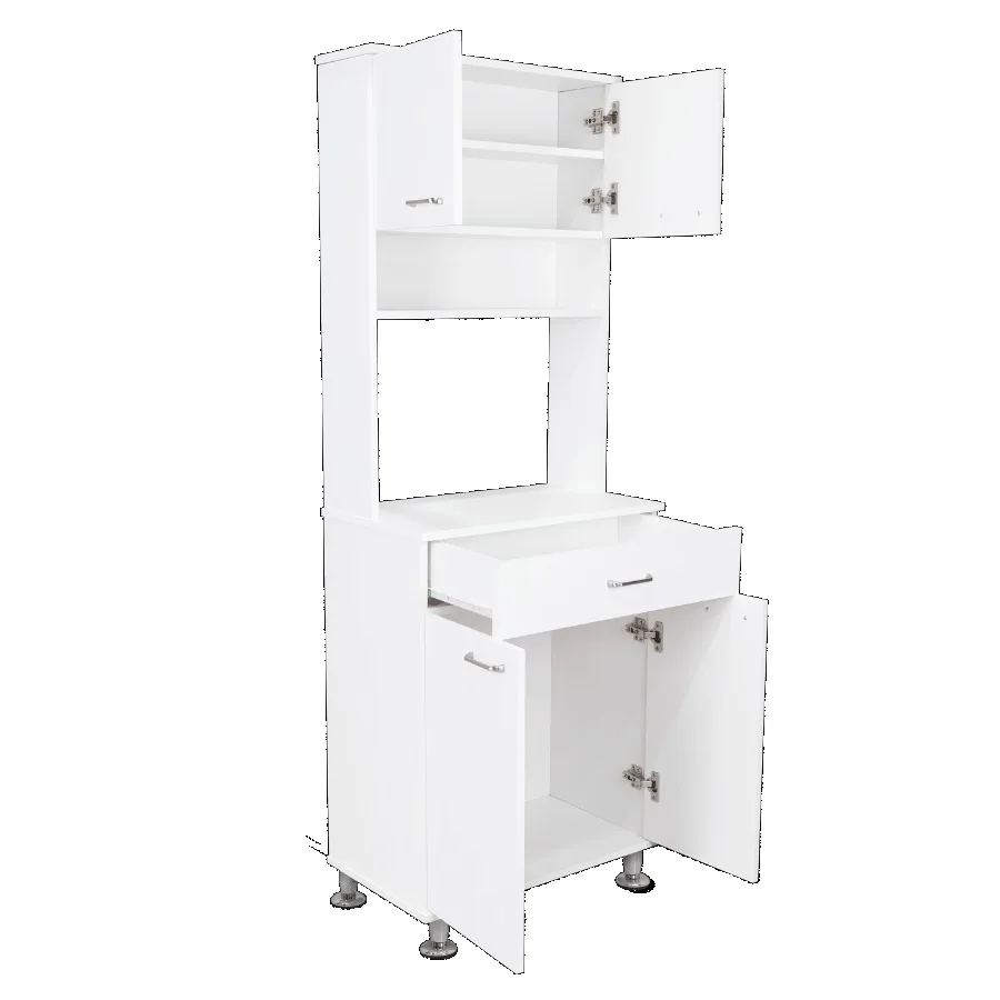 Spiżarnia Bay Area Dwudrzwiowe szafki Jedna szuflada Cztery regulowane metalowe nogi