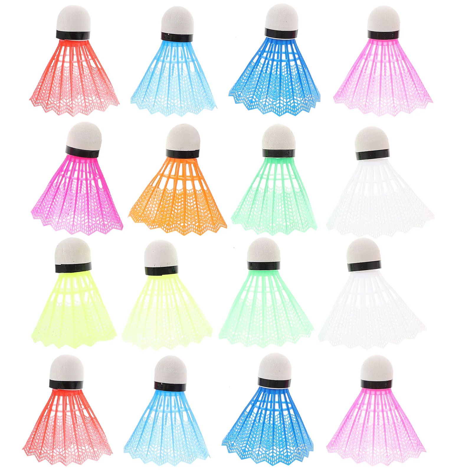 20pcs Advanced Plastic Badminton Colored Shuttlecocks Rainbow Ball Sports Gadget Sports Accessories for Sports Outdoor (Mixed Co