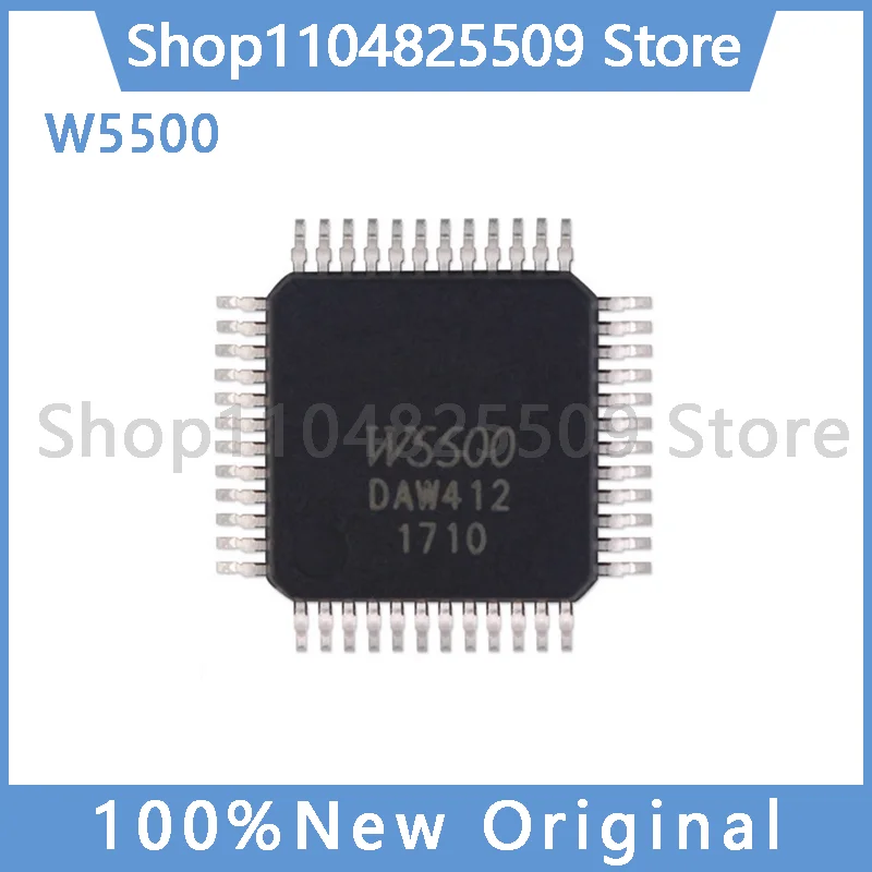 1pcs 100% Original New W5500 LQFP-48 Microcontroller chip Ethernet hardware TCP IP protocol stack