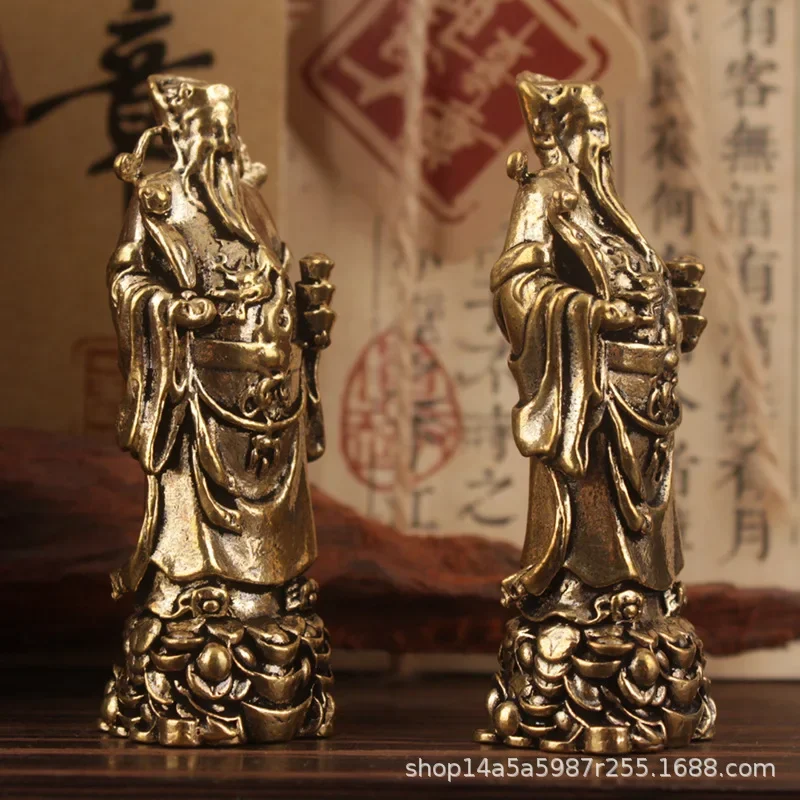 البرونزية الثروة الله تمثال ديكور المنزل تمثال بوذا الحرفية متجر الديكور المواد المعدنية الثقافة الصينية ديكورات المنزل النحت