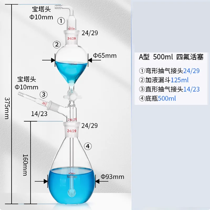 Sulfide acidification blowing absorbing device water quality sulfide acidification blowing device supporting reaction flask
