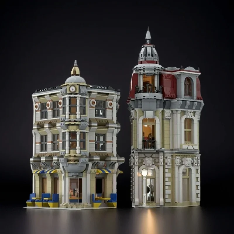 3971 pz MOC Angolo Alley Modulare Modello Building Blocks Architettura Regalo Di Natale Giocattolo FAI DA TE Idea Creativa Educazione Mattoni Per Bambini