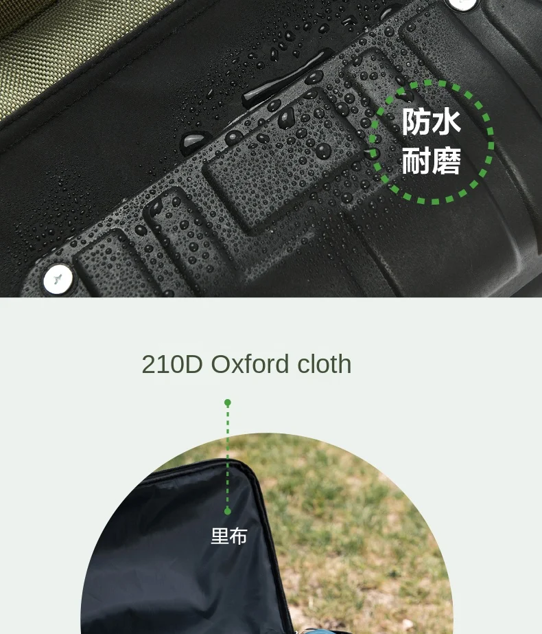 130L Outdoor-Trolley-Rucksack mit großem Fassungsvermögen, verdickte Aufbewahrungstasche mit Rädern, komplettes Set für Picknick- und Campingausrüstung – Detail 15