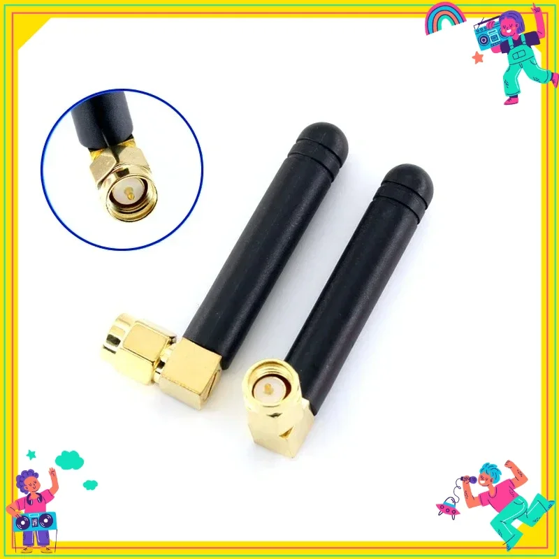 2PCS 868MHz 915MHz Antenna 3dbi SMA Male Connector GSM, GPRS Antena Outdoor Signal Repeater Antenne Waterproof Glue Rod Antenna