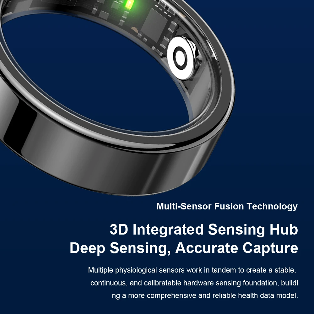 IP68 Waterproof Ceramic NFC Smart Ring Door Access Control Sleep Sports Health Tracking Minimalist Wearable Smartlife Key Ring