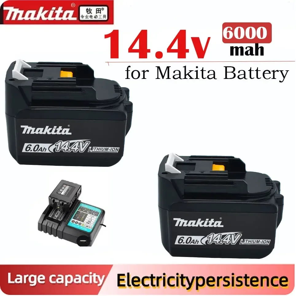 14.4V Makita 6000mAh BL1430 BL1415 BL1440 196875-4 194558-0 195444-8 6.0Ah 14.4V Makita rechargeable battery for LED indicator