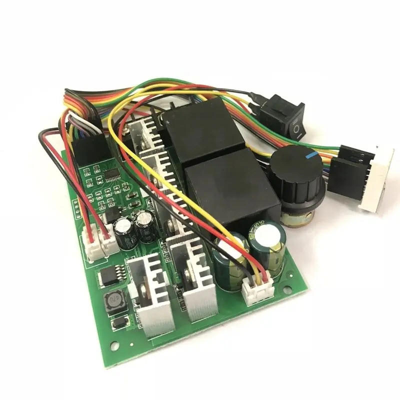 ABAN PWM DC Motor Speed Controller DC 10 -55V Digital LED Display 0 -100% Adjustable Drive Module Input 40A 12V 24V 36V 48V