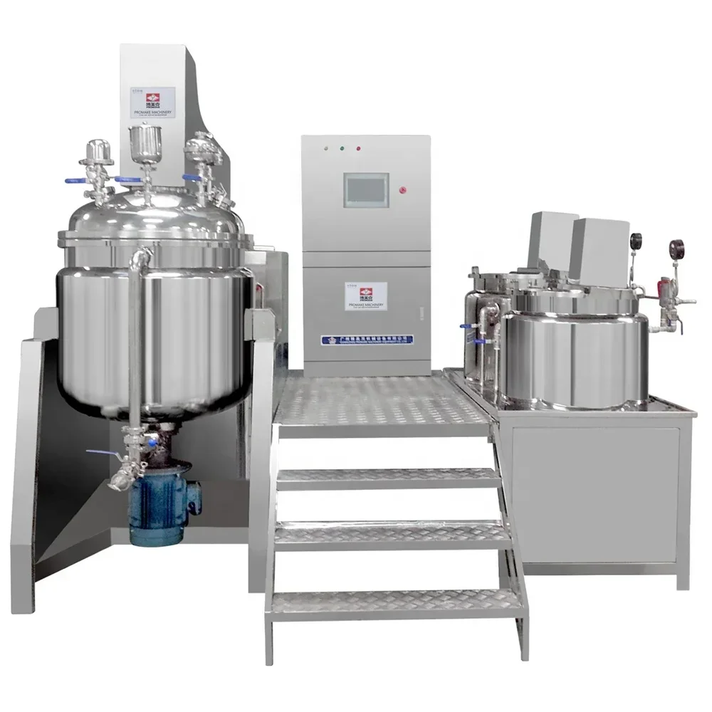 Fixed 500L Mixer Machines Cosmetics Reactors Cosmetic Lotion Cream Blender Homogenizer