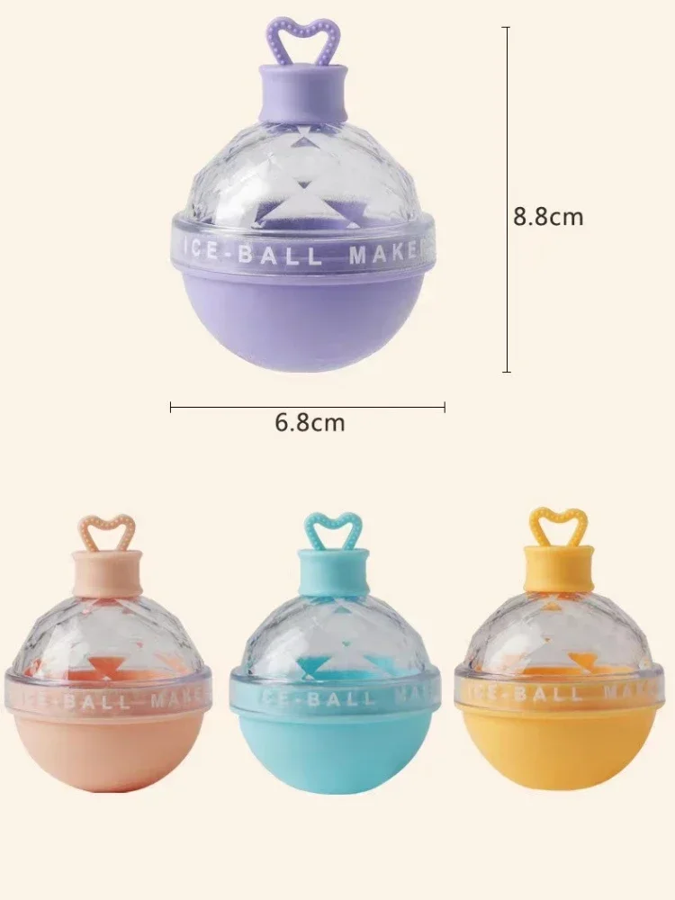 1pc Food grade silicone bulb shaped ice cube mold Bar whisky artifact Home ice hockey mold