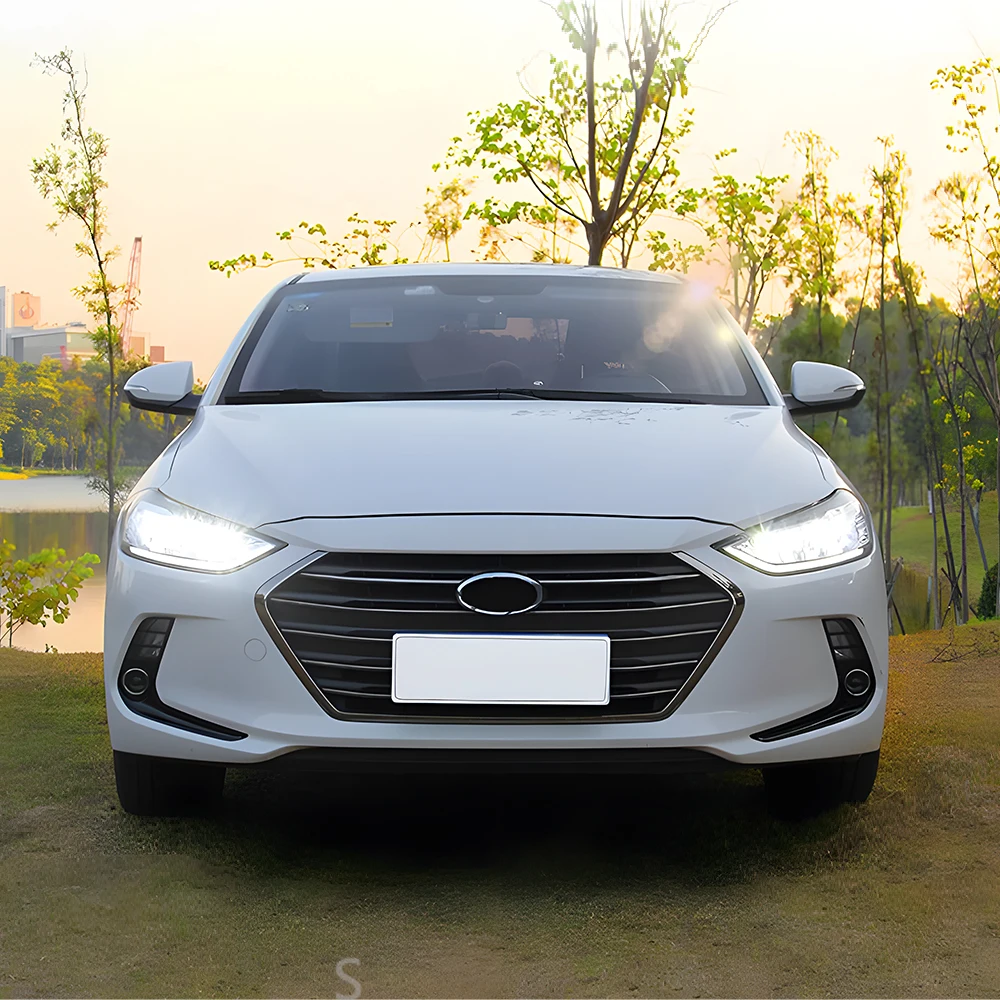 

Car Front Lamps For Hyundai Elantra 2016-2020 LED Auto Headlights Assembly Upgrade Angel Eyes Style Projector Lens Accessories
