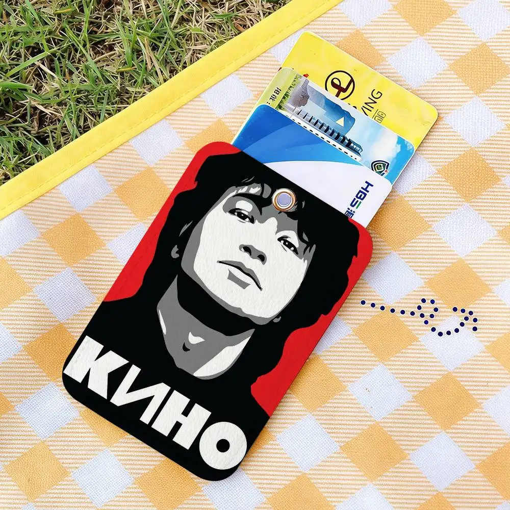 V-Viktor T-Tsoi Style PU Access Card Holder with Keychain - Executive Protection for Bank card,Subway, Bus Card case