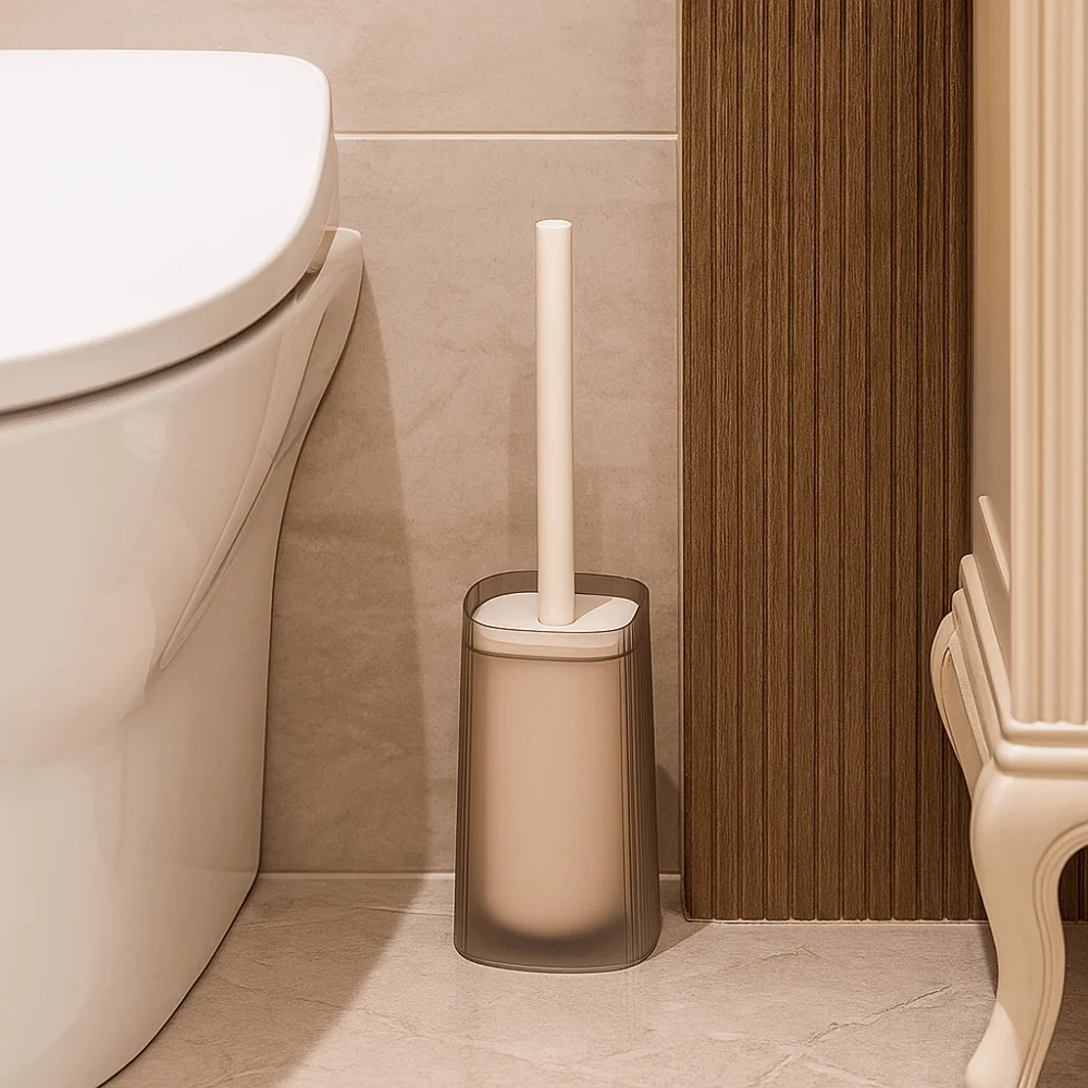 

Long-Handled Toilet Brush No Dead Angles Plastic Toilet Scrubber Detachable Brush Head Closestool Brush Washroom
