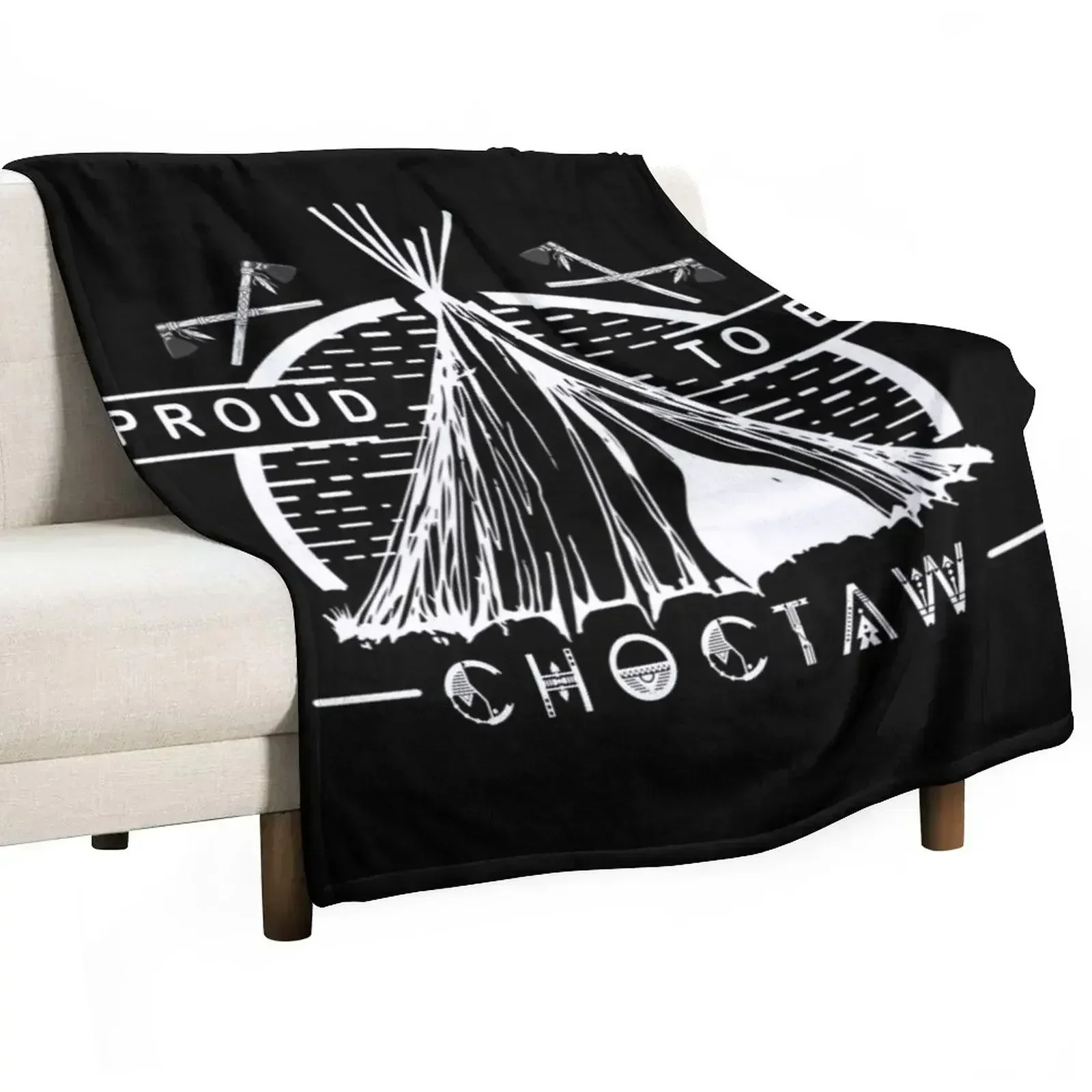 proud to be choctaw Throw Blanket Decorative Sofas Plush for sofa Blankets