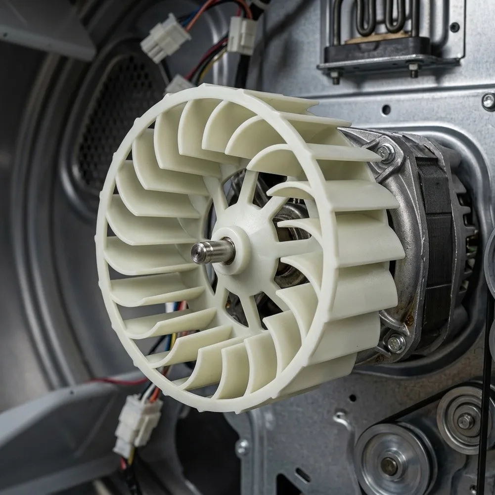 Dryer Blower Wheel WP697772 Plastic Fan Replacement For PS384381 W10874014 AP6010627 697772 Laundry Dryer Motor Parts