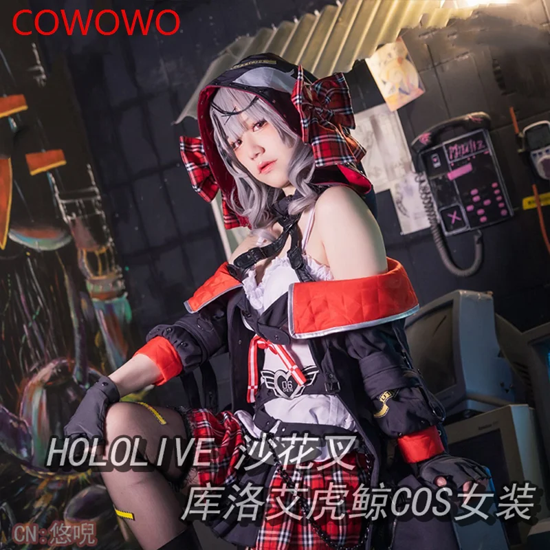 《IN STOCK》Hololive Vtuber Sakamata Chloe Women Cosplay Costume Cos Game Anime Party Uniform Hallowen Play Role Clothes Clothing