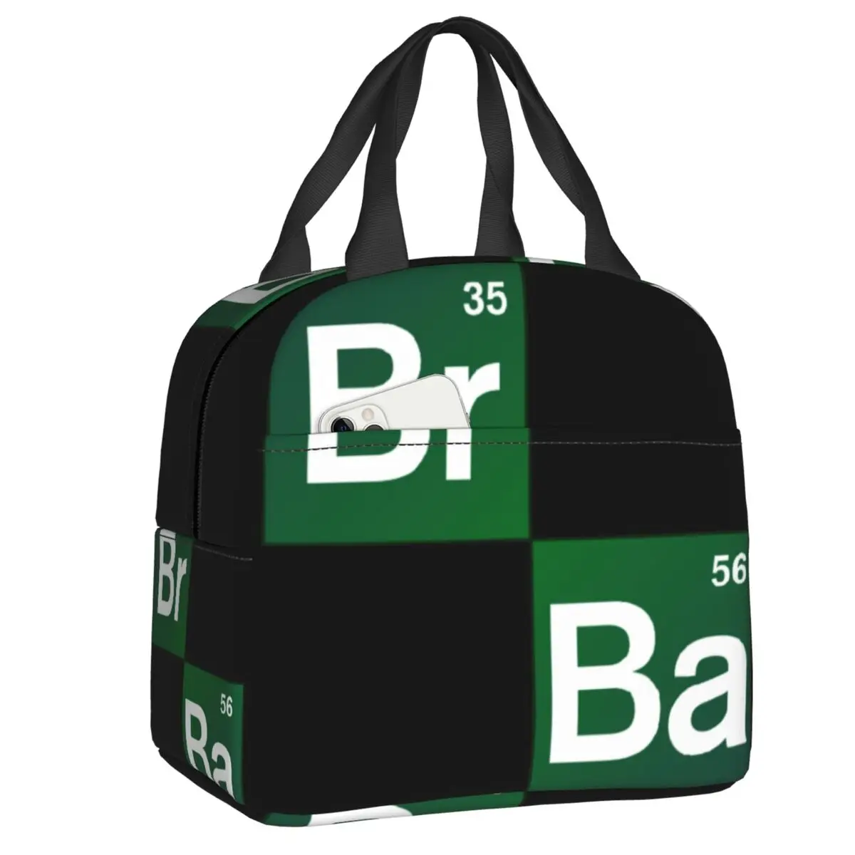 

Breaking Bad Elements Thermal Insulated Lunch Bag Women Heisenberg TV Show Lunch Container for Work School Travel Food Box