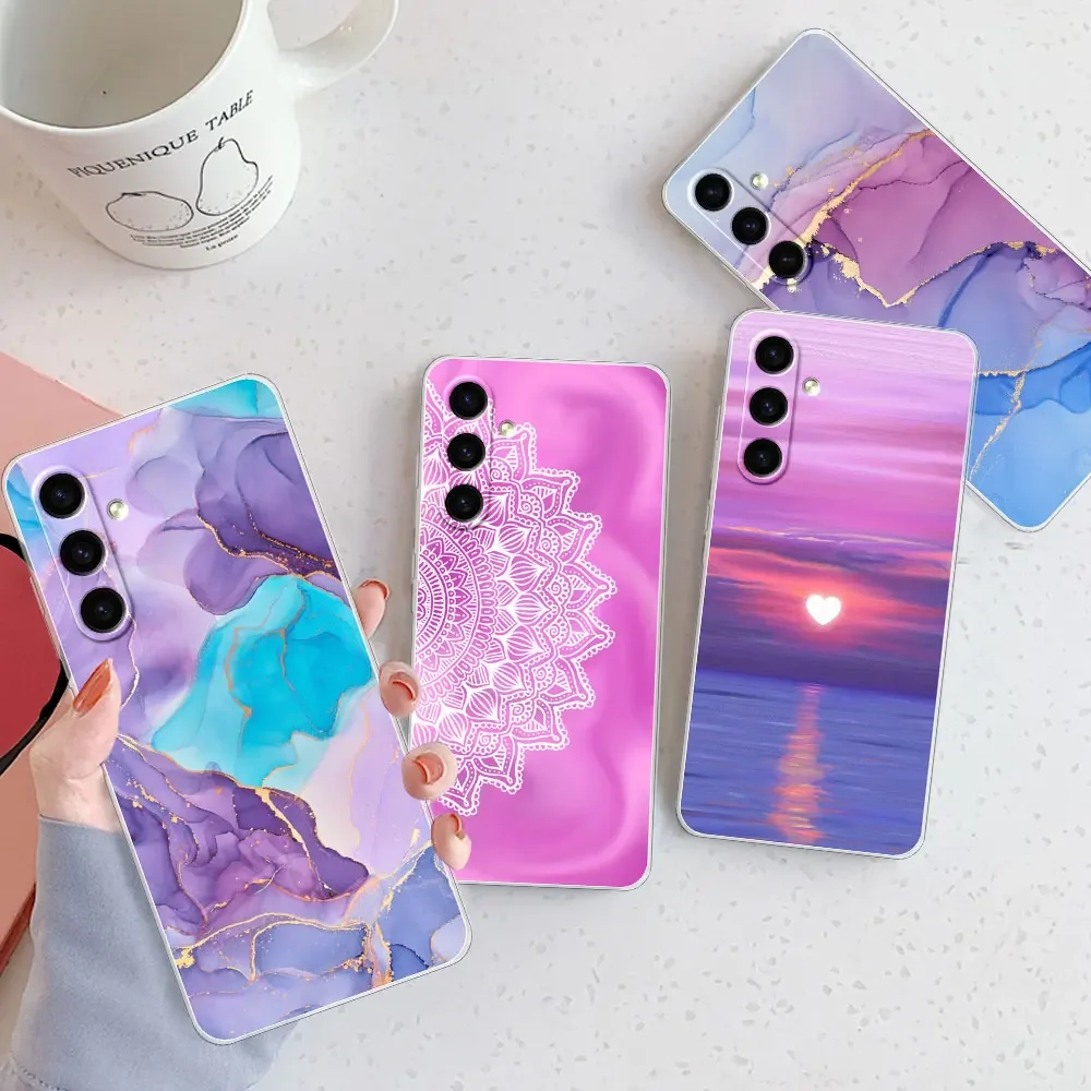 For Samsung A25 A15 A05 A05S Case For Samsung Galaxy A15 Coque Patterned Soft Silicone Clear Phone Case For Samsung A05 S Fundas