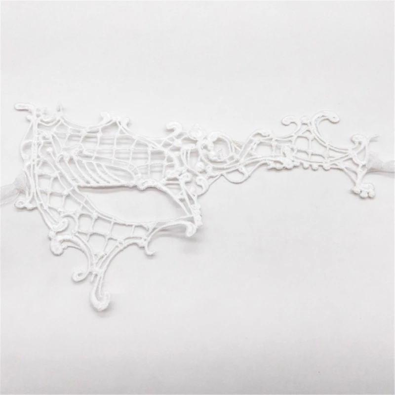 Masque pour les yeux en dentelle Sexy, masque mascarade Cosplay, demi-visage pour Halloween, couvre-chef H9ED