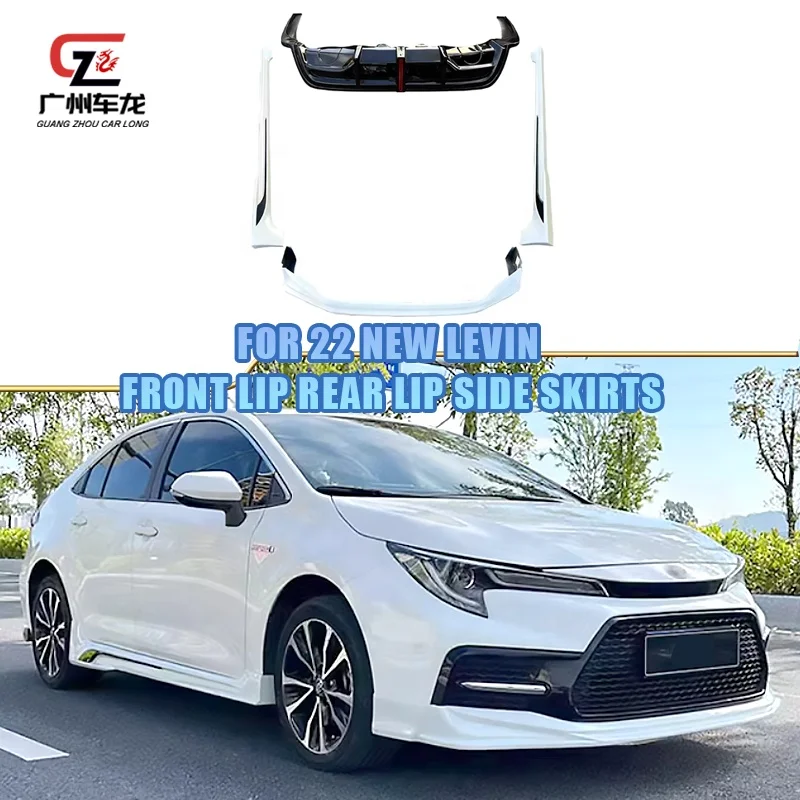 Car bodykit For Toyota Levin 2019-2023 Front lip Rear lip with Brake Light Side Skirt Car body kits Exterior Accessory Parts