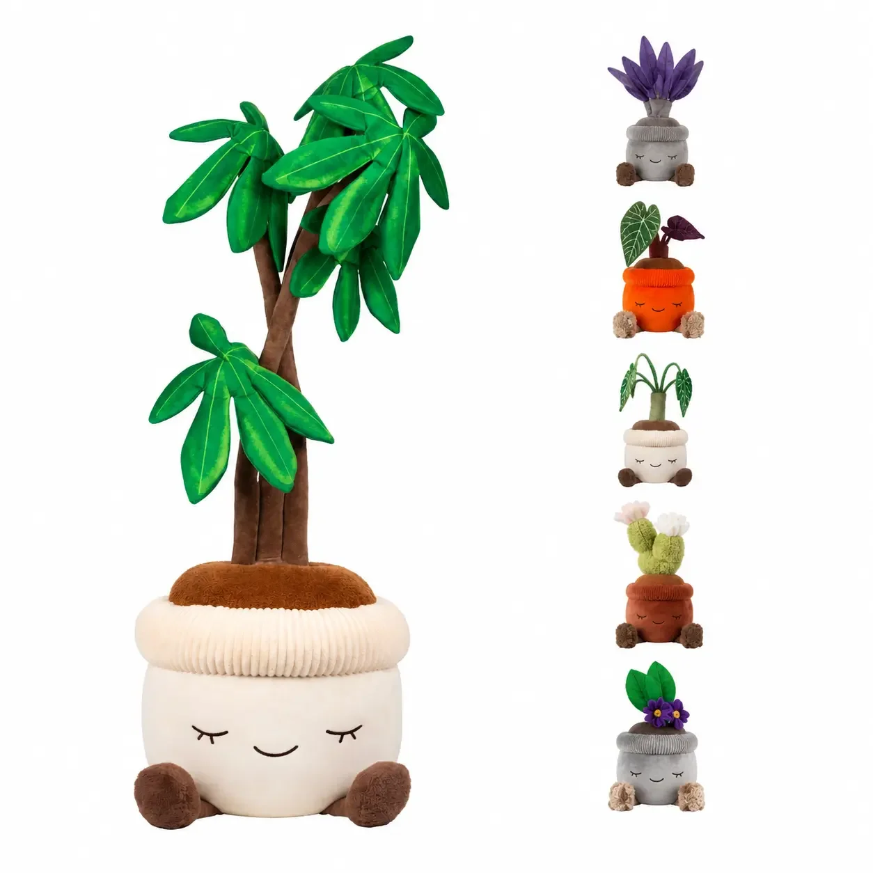Plush Plant Home Decor, Soft Plush Tree, Hanging Flower Accents, Cute Decorative Plant, Multiple Sizes