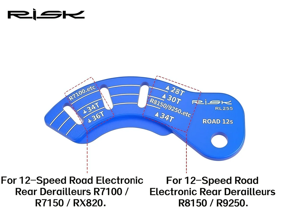RISK RL255 12-Gang elektronisches Schaltwerk-B-Tension-Werkzeug für SHIMANO Di2 (R7100/R7150/RX820/R8150/R9250) – Kassettenmessgerät – Detail 3