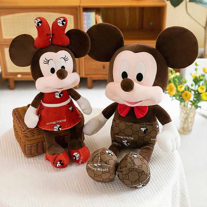 

Plush Mickey Minnie Toy Stuffed Doll for Kids Birthday Xmas Gift Cute Pillow Decorative Home Decoration Soft Toys for Children