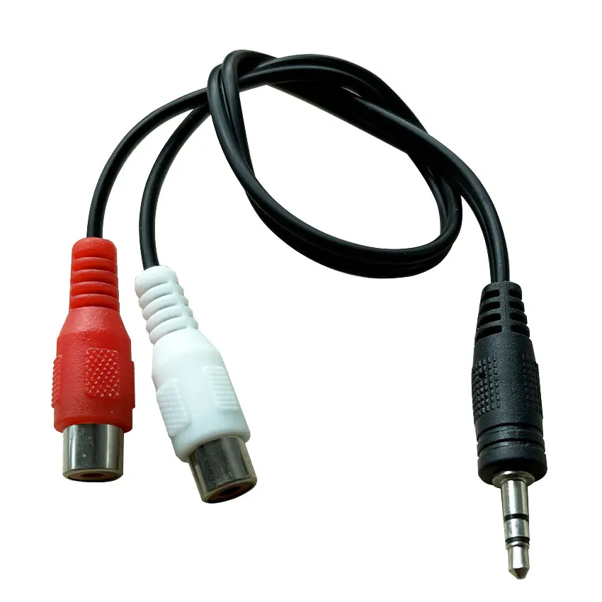 1/5/10PCS High Quality Copper 3.5mm Male Jack 3.5 Mm Aux Auxiliary Cable Cord To AV 2 RCA Female Stereo Music Audio Cable