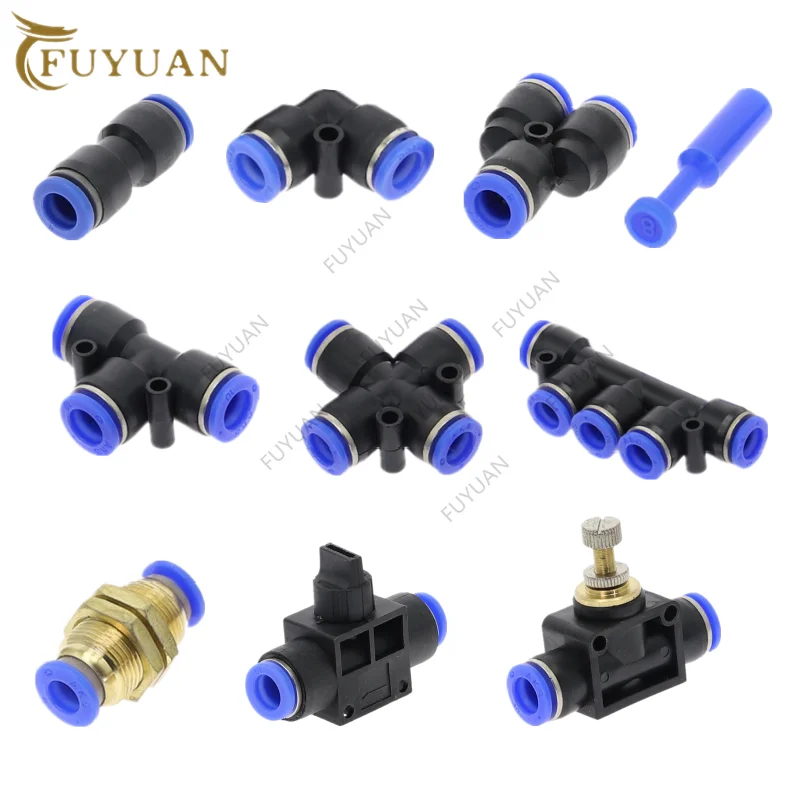 1Pcs Pneumatic Fitt…