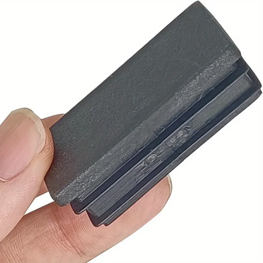 20mm×40mm Black Furniture Cover Rectangle Chair Leg End Cap Insert Protective Pipe Plugs Plastic Tube Inserts
