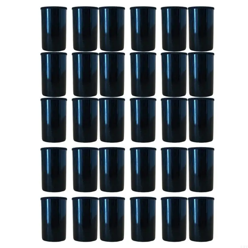 E1PF Film Cans Reusable Film Canister Box For Photographers Artists Hobbyists Opaque Design Protects From Sunlight