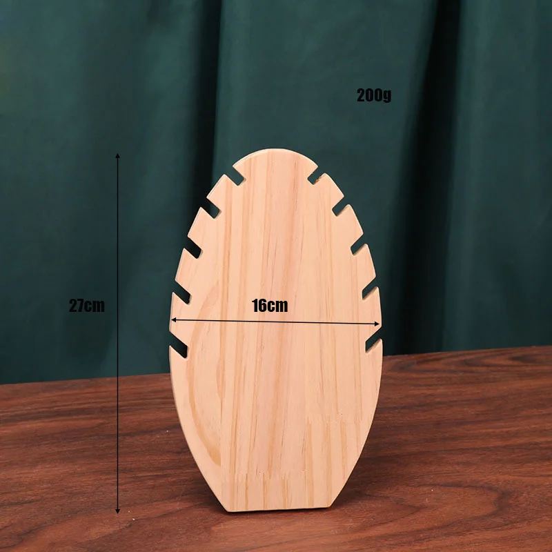 قلادة عرض المجوهرات الصلبة الخشب عداد قلادة عرض موقف منظم المجوهرات