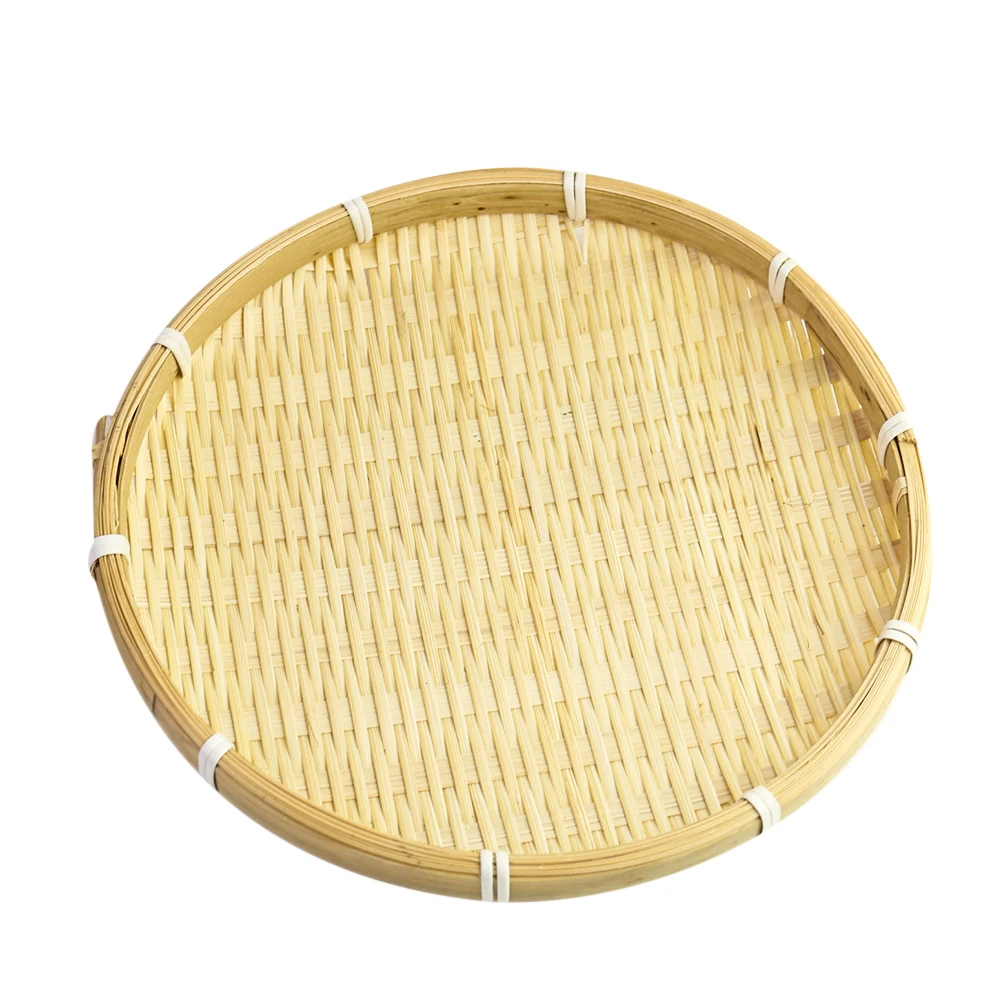 

Hand Knitting Retro Wooden Bamboo Storage Basket Fruit Nuts Tray Jewelry Accessory Collection Home Decoration Photography Prop