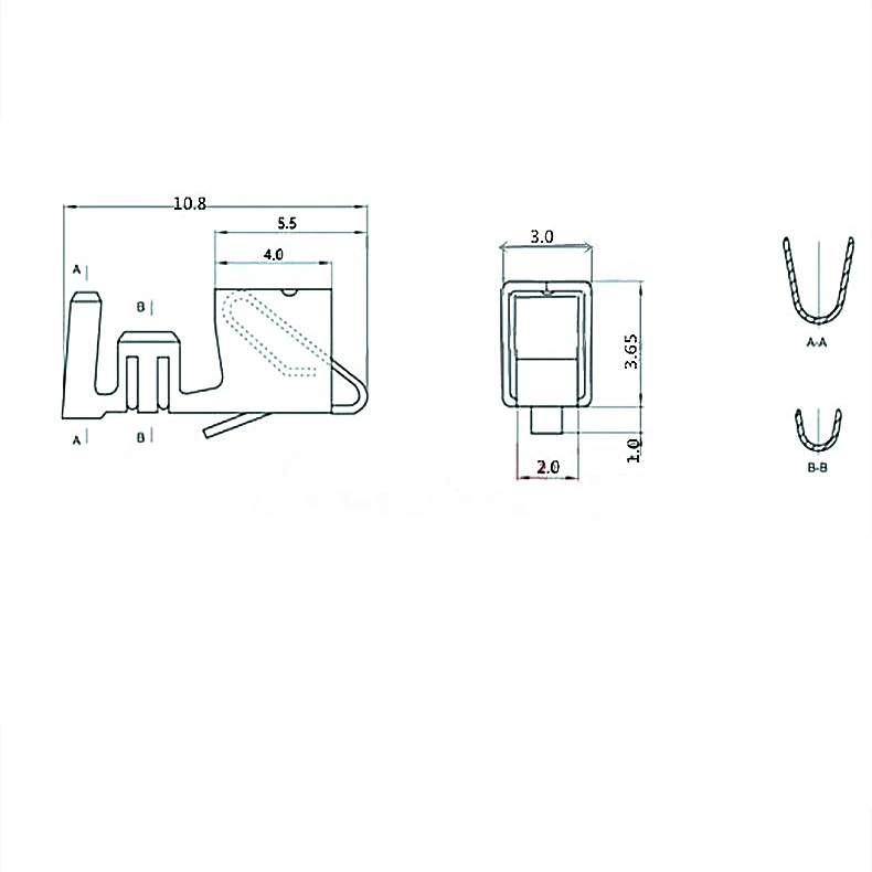 100PCS VH3.96 Terminal Line 22awg Color Connection Harness Single Crimp Terminal VH 3.96mm cable 3