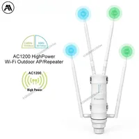 2025 Wavlink High Power AC1200 Outdoor Waterproof Wireless WiFi Repeater AP/WiFi Router Dual Dand 5G Long Range Extender Antenna