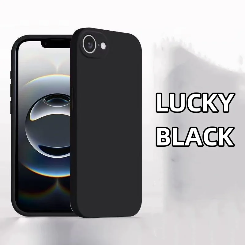 

Noble Fashion Solid Colour Shockproof Protective Liquid Silicone Phone Case For iphone 16e