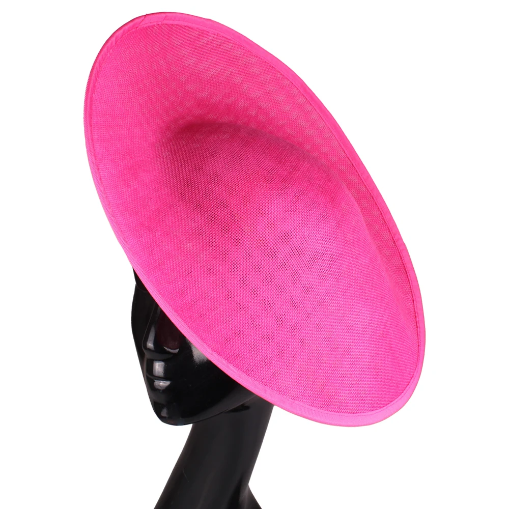 33.5 CM Imitation Sinamay Round BIG Fascinator Base Hat Millinery Bridal Wedding DIY Hair Accessorie Royal Ascot Party Headwear view 2