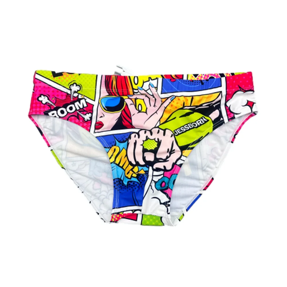 Lady Cartoon Swimwear Men Swim Wear Briefs 2024 Sexy Bikini Pouch Push Up Swimsuit Man Swimming Trunk Beach Sport Bathing Suit